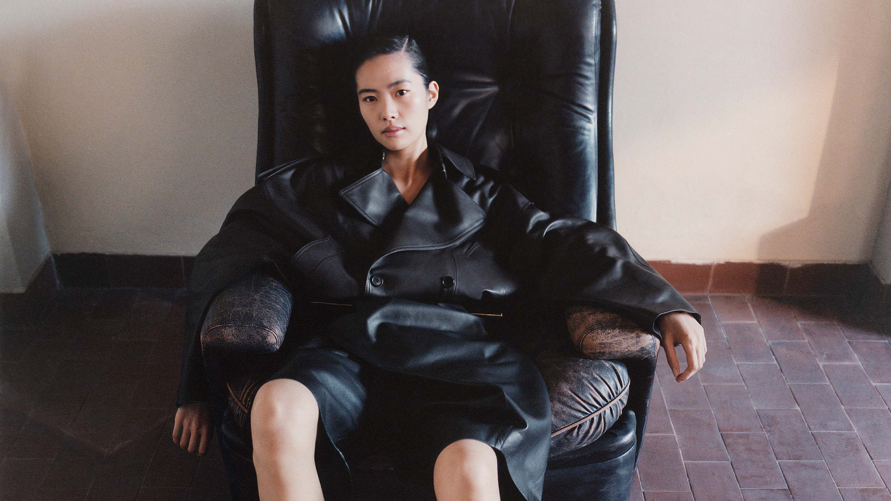 Loewe best sale leather coat